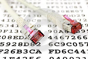 Network cable and encryption key