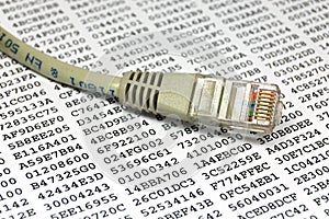 Network cable and encryption key