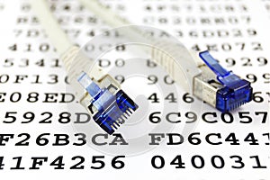 Network cable and encryption key