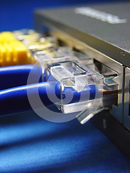 Network cable & hub.