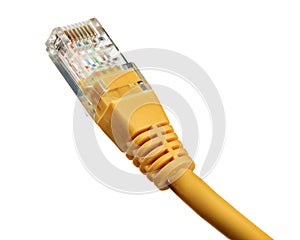 Network cable isolated on white background