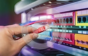 Network cable in switch and firewall