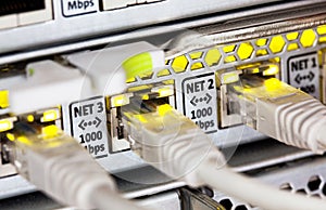 Network cables and hub