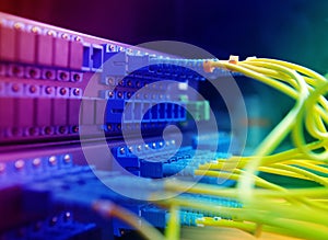 Network cables and hub