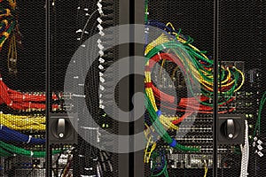 Network cables of a server