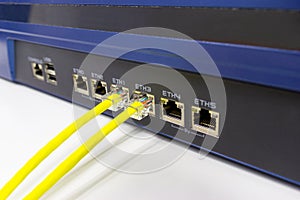 The network cables to connect SFP module port in the Datacenter room