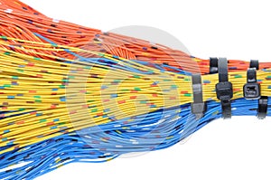 Network cables, transmission of data in telecommunications