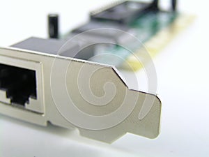 Network card on white