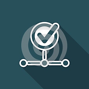 Network check - Flat minimal icon