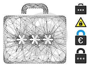 Network Cipher Case Vector Mesh