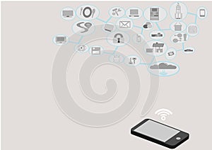 Network cloud. Mobility and inter connectivity.