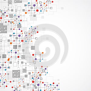Network color technology background