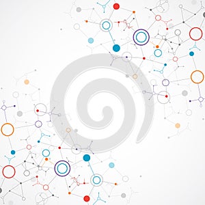 Network color technology background