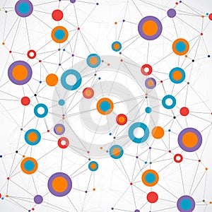 Network color technology communication background.