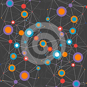 Network color technology communication background.