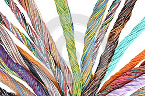 Network computer cables, abstract transmission in telecommunications systems