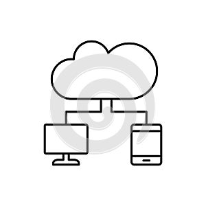 Network, computer, SEO icon. Simple line, outline vector elements of commerce icons for ui and ux, website or mobile application