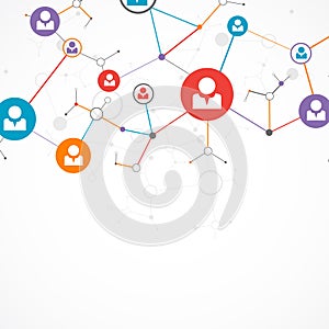 Network concept / Social media