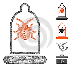 Network Condom Bug Vector Mesh