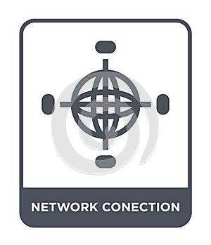 network conection icon in trendy design style. network conection icon isolated on white background. network conection vector icon photo