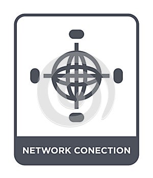 network conection icon in trendy design style. network conection icon isolated on white background. network conection vector icon