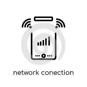 network Conection icon. Trendy modern flat linear vector network photo