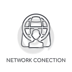 network Conection linear icon. Modern outline network Conection photo