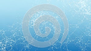 Network connection abstract background with lines and dots backdrop