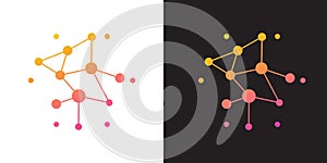 Network Connection Abstract Gradient Logo Design