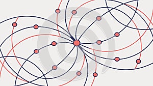 Network Connection Dots & Lines Abstract Vector, vector design Generative AI