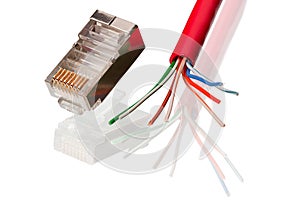 Network Connection element and cable CAT 5