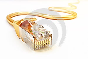 Network connection, internet communication and computer technology concept