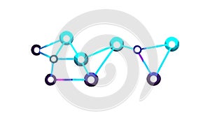 Network Connection Nodes Vector Abstract Digital Technology Global Grid vector design Generative AI