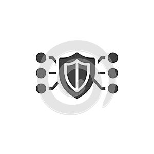 Network connection security vector icon