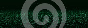 Network connection structure. Abstract mesh background. Big data visualization. 3D rendering