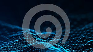 Network connection structure. Abstract technology background. Big data digital background. 3d rendering