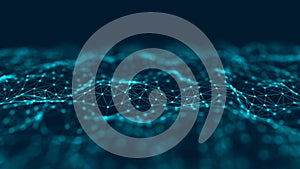 Network connection structure. Abstract technology background. Science background. Big data digital background. 3d rendering