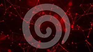 Network connection structure. Big data. Connecting points and lines. Abstract technology background. Plexus effect. 3d