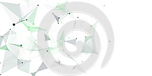 Network connection structure. Concept of hi tech and future. Science and technology background. Vector illustration