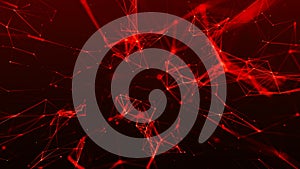 Network connection structure. Big data. Connecting points and lines. Abstract technology background. Plexus effect. 3d