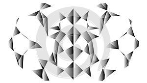 Network connection structure. Futuristic background made of triangles. Connecting dots and lines. Abstract technology