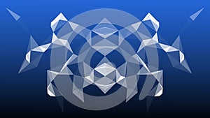 Network connection structure. Futuristic background made of triangles. Connecting dots and lines. Abstract technology