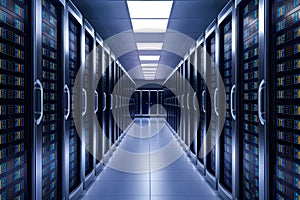 Network of connections in data centers, data storage systems