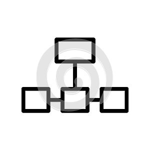 Network connections icon flat vector illustration design