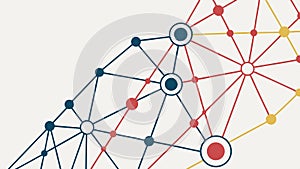 Network Connections Pattern, Data and Global Communication, vector design Generative AI