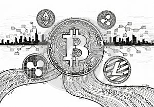 A network of connections, representing the decentralized nature of