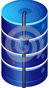 Network Data Center Server Stack Illustration