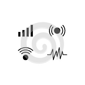 network device icon vector icon in flat