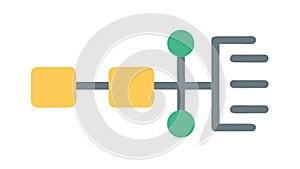 Network Diagram Vector Icon, Connection and Structure Symbol, vector design Generative AI