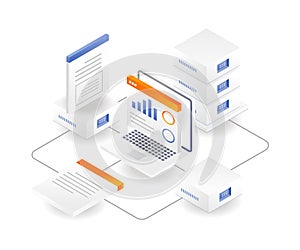 Network document database computer process analysis cloud server